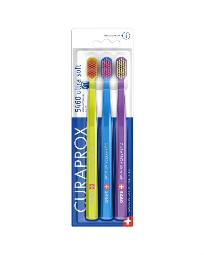 מארז שלוש מברשות שיניים Curaprox CS 5460 Ultra Soft